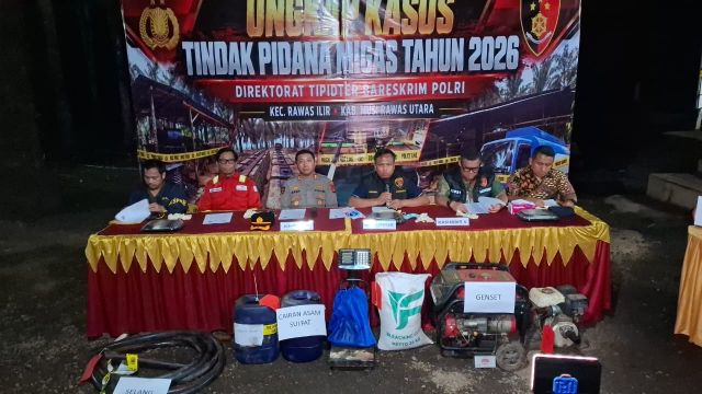 Bareskrim Polri Bongkar Kilang Minyak Ilegal di Muratara, 51.200 Liter Minyak Disita
