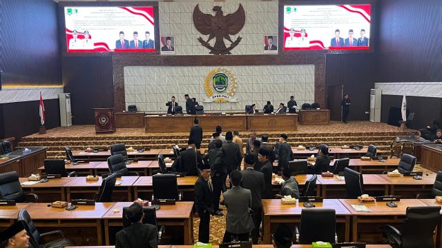 Bupati Hadir Diwakili Wabup, DPRD PALI Tolak Lanjutkan Rapat Paripurna