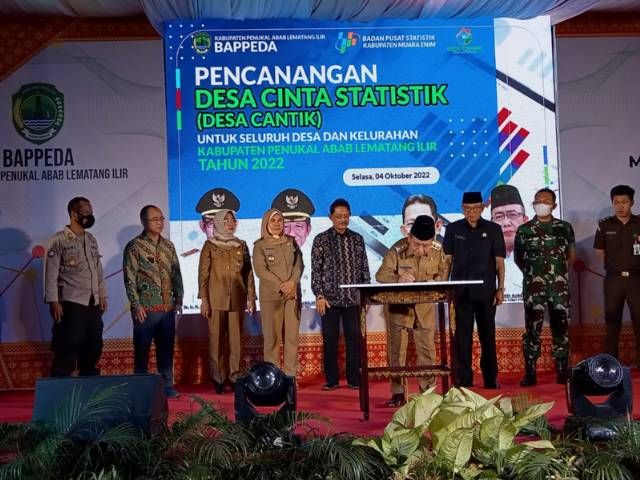 Pemkab PALI dan BPS Gelar Pencanangan Desa “Cantik” dan Registrasi Sosek