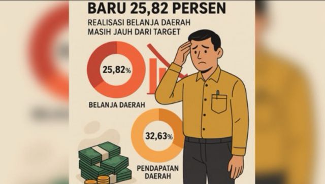 Serapan Anggaran Pemkab PALI Baru 25,82 Persen, Realisasi Belanja Daerah Masih Jauh dari Target