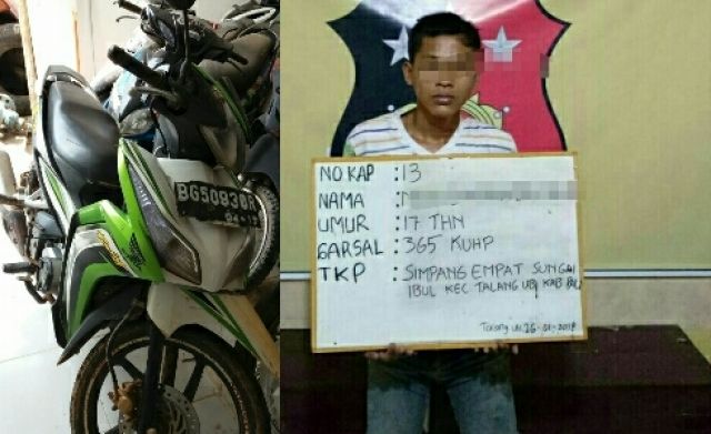 Petugas Ciduk Begal Berusia Muda