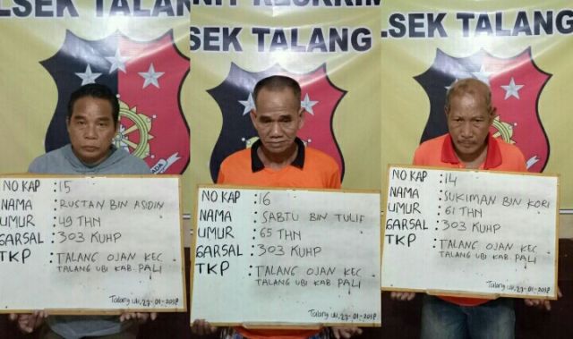 Hobby Judi Togel, Tiga orang ditangkap. Duanya Berusia Lanjut
