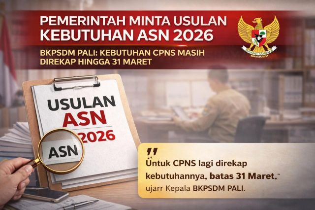 BKPSDM PALI Rekap Usul Kebutuhan CPNS 2026