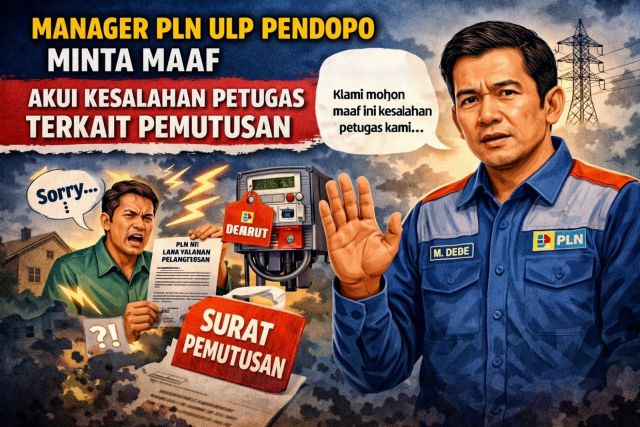 Manager PLN ULP Pendopo Minta Maaf, Akui Kesalahan Petugas Terkait Surat Pemutusan